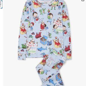 Books to Bed Boy 4  PJ Set How to Babysit Grandpa Print  Blue Comfy Sleepwear